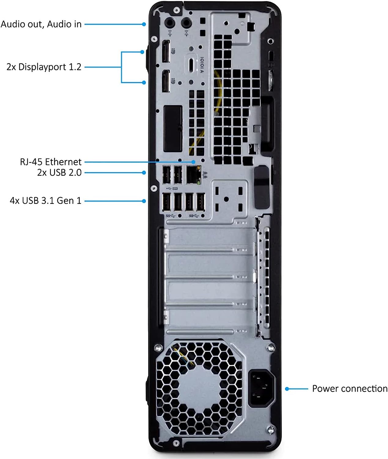 HP Elitedesk 800 G3 SFF Intel core i5-7500 8GB 256GB SSD Windows 10 - immagine 2