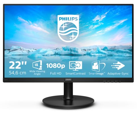 Philips V Line 221V8/00 Monitor PC 54,6 cm (21.5") 1920 x 1080 Pixel Full HD LED Nero