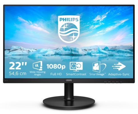 Philips V Line 221V8A/00 Monitor PC 54,6 cm (21.5") 1920 x 1080 Pixel Full HD LED Nero