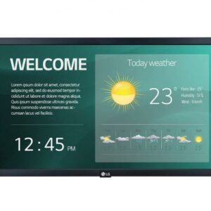 LG 22SM3G-B visualizzatore di messaggi Pannello piatto per segnaletica digitale 54,6 cm (21.5") IPS Wi-Fi 250 cd/m² Full HD Nero Processore integrato 16/7