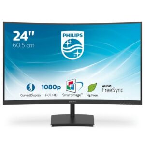 Philips E Line 241E1SC/00 Monitor PC 59,9 cm (23.6") 1920 x 1080 Pixel Full HD LED Nero