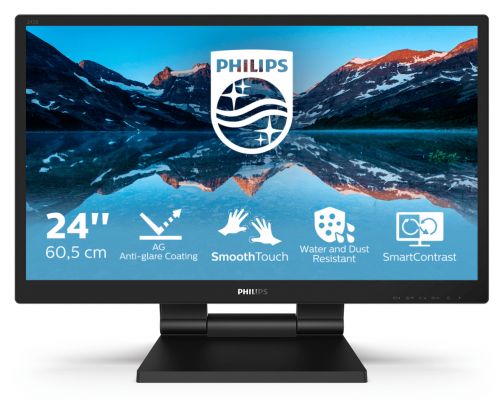 Philips 242B9TL/00 Monitor PC 60,5 cm (23.8") 1920 x 1080 Pixel Full HD LCD Touch screen Nero