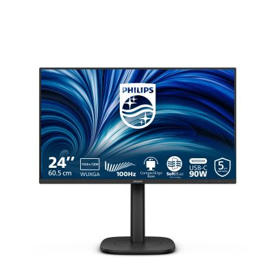 Philips Serie 3000 24B2U3301D/00 Monitor PC 61,2 cm (24.1") 1920 x 1200 Pixel WUXGA LCD Nero