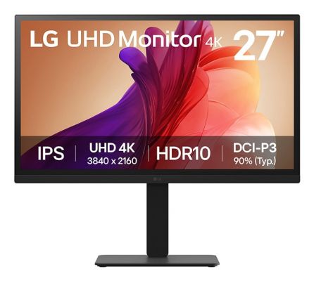 LG 27BA45U-B Monitor PC 68,6 cm (27") 3840 x 2160 Pixel 4K Ultra HD Nero