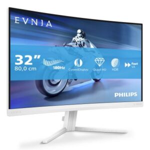 Philips Evnia 5000 32M2C5501/00 Monitor PC 80 cm (31.5") 2560 x 1440 Pixel Quad HD LCD Bianco