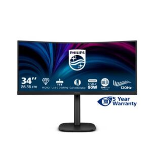 Philips Serie 3000 34B2U3600C/00 Monitor PC 86,4 cm (34") 3440 x 1440 Pixel Wide Quad HD LCD Nero