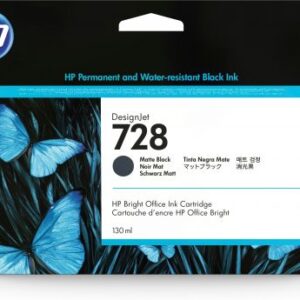 HP Cartuccia inchiostro nero opaco DesignJet 728 da 130 ml