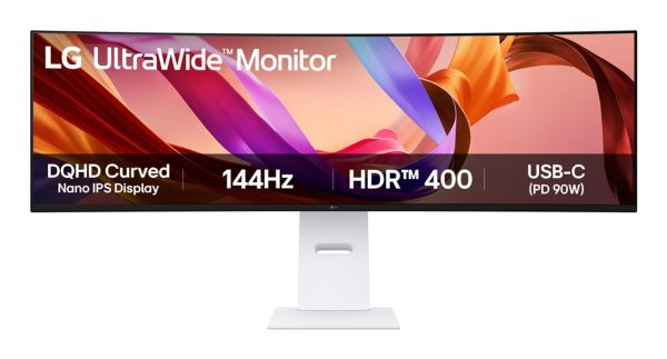 LG 49U950A-W Monitor PC 124,5 cm (49") 5120 x 1440 Pixel Dual QHD LED Nero, Bianco