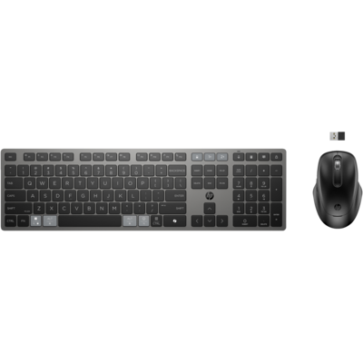 HP Combinazione di tastiera e mouse wireless ricaricabili multidispositivo 725