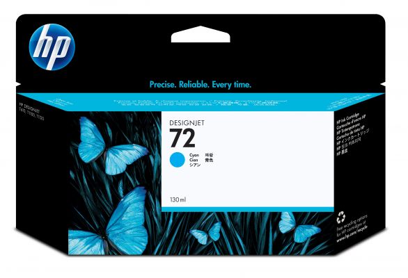 HP Cartuccia inchiostro ciano 72, 130 ml