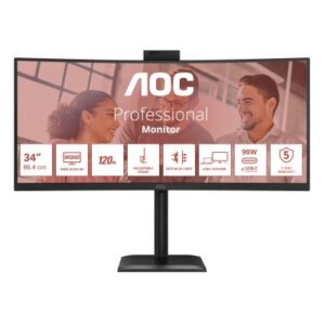 AOC CU34E4CW/75 Monitor PC 86,4 cm (34") 3440 x 1440 Pixel Nero