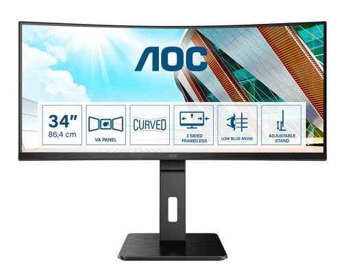 AOC P2 CU34P2A Monitor PC 86,4 cm (34") 3440 x 1440 Pixel Quad HD LED Nero