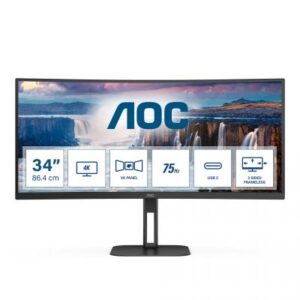 AOC V5 CU34V5C/BK Monitor PC 86,4 cm (34") 3440 x 1440 Pixel Wide Quad HD LED Nero