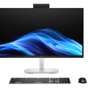 HP EliteStudio 8 G1i AI Wolf Pro Security Edition Intel Core Ultra 9 285 68,6 cm (27") 2560 x 1440 Pixel Touch screen PC All-in-one 32 GB DDR5-SDRAM 1 TB SSD Windows 11 Pro Wi-Fi 7 (802.11be) AI PC Argento