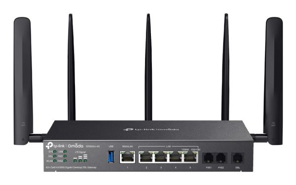 TP-Link Omada DR3650V-4G router wireless Gigabit Ethernet Dual-band (2.4 GHz/5 GHz) Nero
