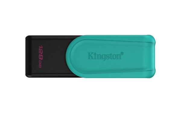 Kingston Technology DataTraveler 128GB Portable USB 3.2 Gen 1 Exodia S (Nero/Turchese)