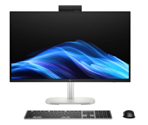 HP E0DN0AT All-in-One PC Intel Core Ultra 5 68,6 cm (27") 2560 x 1440 Pixel 16 GB DDR5-SDRAM Windows 11 Pro Wi-Fi 7 (802.11be) AI PC Argento