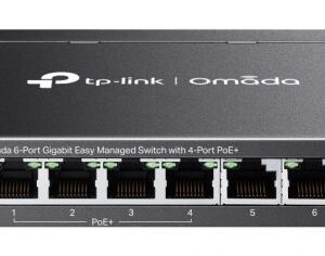TP-Link Omada ES206GP switch di rete Gestito Gigabit Ethernet (10/100/1000) Supporto Power over Ethernet (PoE) Nero