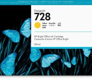 HP Cartuccia inchiostro giallo DesignJet 728, 300 ml