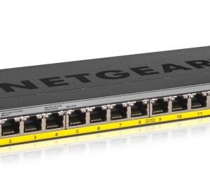 NETGEAR GS116LP Non gestito Gigabit Ethernet (10/100/1000) Supporto Power over Ethernet (PoE) Nero
