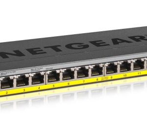 NETGEAR GS116PP Non gestito Gigabit Ethernet (10/100/1000) Supporto Power over Ethernet (PoE) Nero