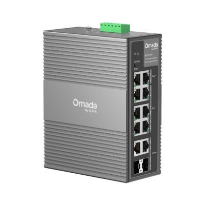 TP-Link Omada IES210GPP switch di rete Gestito Gigabit Ethernet (10/100/1000) Supporto Power over Ethernet (PoE) Guida DIN Grigio