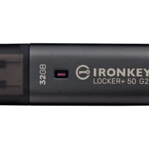 Kingston Technology IronKey 32GB Locker Plus 50 G2, FIPS 197, AES-256