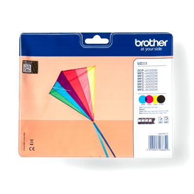 Brother LC-223VALBP cartuccia d'inchiostro 4 pz Originale Nero, Ciano, Magenta, Giallo