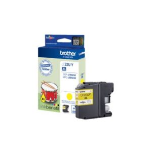 Brother LC22UY cartuccia d'inchiostro 1 pz Originale Resa elevata (XL) Giallo