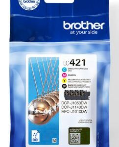 Brother LC-421VAL PagePack 4 pz Originale Resa standard Nero, Ciano, Magenta, Giallo