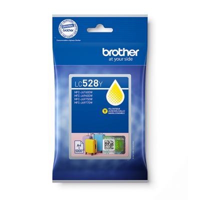 Brother LC528XLY Yellow Ink Cartridge cartuccia d'inchiostro 1 pz Originale Rendimento ultra elevato Giallo