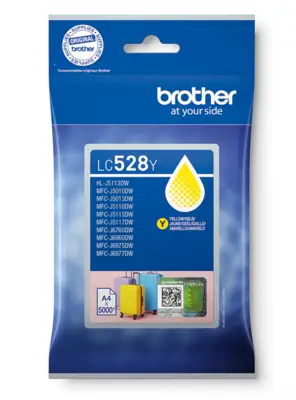 Brother LC528YP cartuccia d'inchiostro 1 pz Originale Giallo