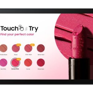 Samsung QB13C-T Pannello piatto per segnaletica digitale 33 cm (13") LCD Wi-Fi 500 cd/m² Full HD Nero Touch screen Tizen 7.0 16/7