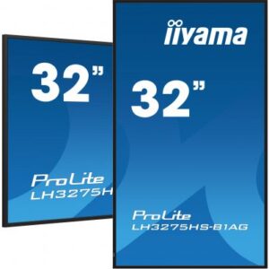 iiyama LH3275HS-B1AG visualizzatore di messaggi Pannello piatto per segnaletica digitale 80 cm (31.5") LCD Wi-Fi 500 cd/m² Full HD Nero Processore integrato Android 11 24/7