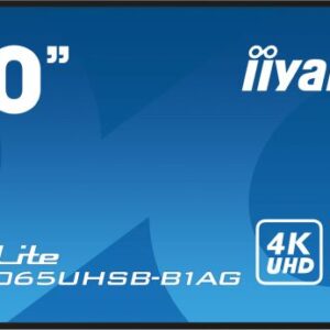 iiyama LH5065UHSB-B1AG visualizzatore di messaggi Pannello piatto per segnaletica digitale 125,7 cm (49.5") LCD Wi-Fi 800 cd/m² 4K Ultra HD Nero Processore integrato Android 11 24/7