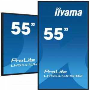 iiyama LH5541UHS-B2 visualizzatore di messaggi Design chiosco 138,7 cm (54.6") LCD 500 cd/m² 4K Ultra HD Nero Processore integrato 24/7