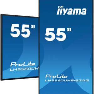 iiyama LH5560UHS-B2AG visualizzatore di messaggi Pannello A digitale 138,7 cm (54.6") LED Wi-Fi 500 cd/m² 4K Ultra HD Nero Processore integrato Android 11 24/7