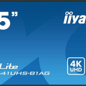 iiyama LH6541UHS-B1AG visualizzatore di messaggi 163,8 cm (64.5") LCD 500 cd/m² 4K Ultra HD Nero 24/7