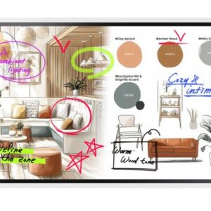 Samsung WM65FX lavagna interattiva 165,1 cm (65") 3840 x 2160 Pixel Touch screen Grigio, Bianco HDMI
