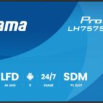 iiyama LH7575UHS-B2AG visualizzatore di messaggi Pannello piatto per segnaletica digitale 190,5 cm (75") LCD Wi-Fi 500 cd/m² 4K Ultra HD Nero Processore integrato Android 11 24/7