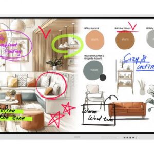 Samsung WM75FX lavagna interattiva 190,5 cm (75") 3840 x 2160 Pixel Touch screen Grigio, Bianco HDMI