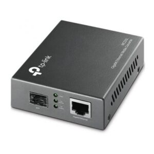 TP-Link Omada MC220L convertitore multimediale di rete 1000 Mbit/s Modalità multipla, Modalità singola Nero