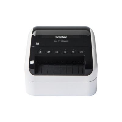 Brother QL-1110NWB stampante per etichette (CD) Termica diretta 300 x 300 DPI 110 mm/s Con cavo e senza cavo Collegamento ethernet LAN DK Wi-Fi Bluetooth