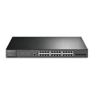 TP-Link Omada SG3428MP switch di rete Gestito L2+ Gigabit Ethernet (10/100/1000) Supporto Power over Ethernet (PoE) 1U Nero