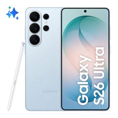 Samsung Galaxy S26 Ultra Smartphone AI, 512GB, Privacy Display integrato, Processore potente, Assistente Foto, Camera 200 MP, 5000 mAh, Sky Blue
