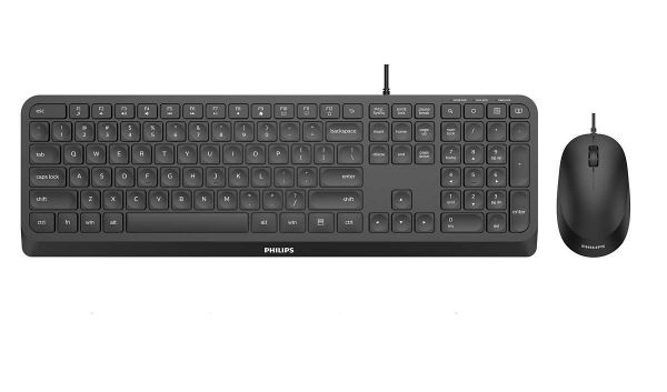 Philips Serie 2000 SPT6207B/34 tastiera Mouse incluso Casa USB Nero