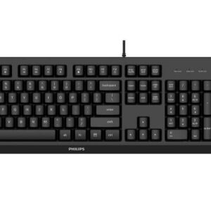 Philips Serie 2000 SPT6207BL/34 tastiera Mouse incluso Universale USB QWERTY Inglese Nero