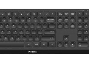 Philips Serie 3000 SPT6307B/34 tastiera Mouse incluso Casa RF Wireless Inglese US Nero