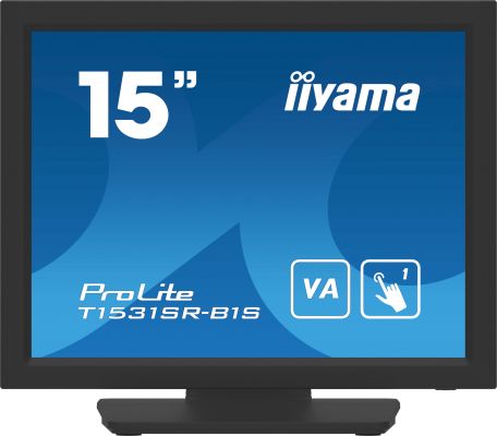 iiyama T1531SR-B1S Monitor PC 38,1 cm (15") 1024 x 768 Pixel XGA LCD Touch screen Nero