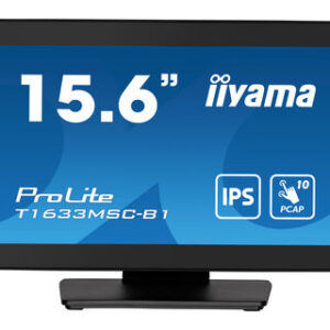 iiyama ProLite T1633MSC-B1 Monitor PC 39,6 cm (15.6") 1920 x 1080 Pixel Full HD LCD Touch screen Nero